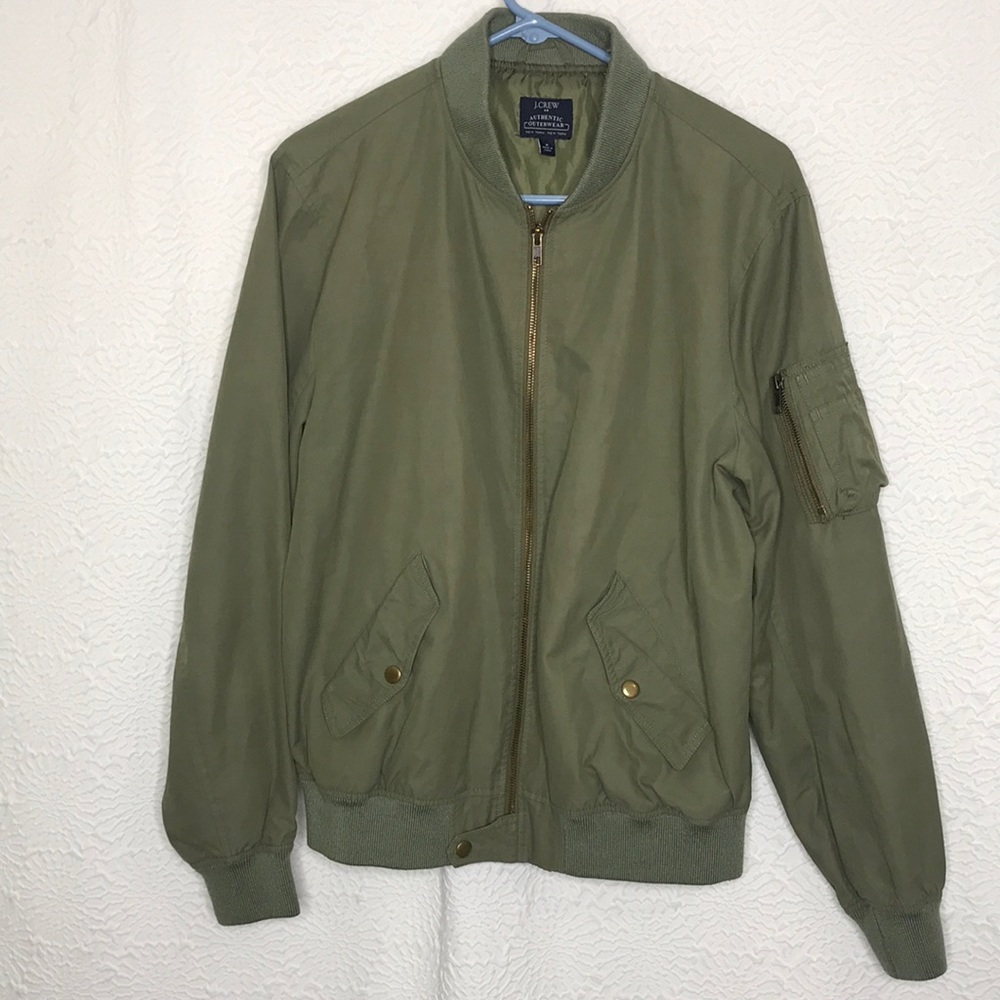 J Crew Mens Everyday Bomber Jacket Size Medium RN77388